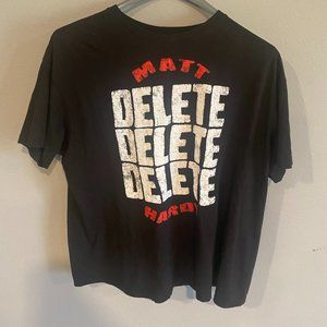 WWE MATT HARDY DELETE DELETE DELETE XL T-SHIRT